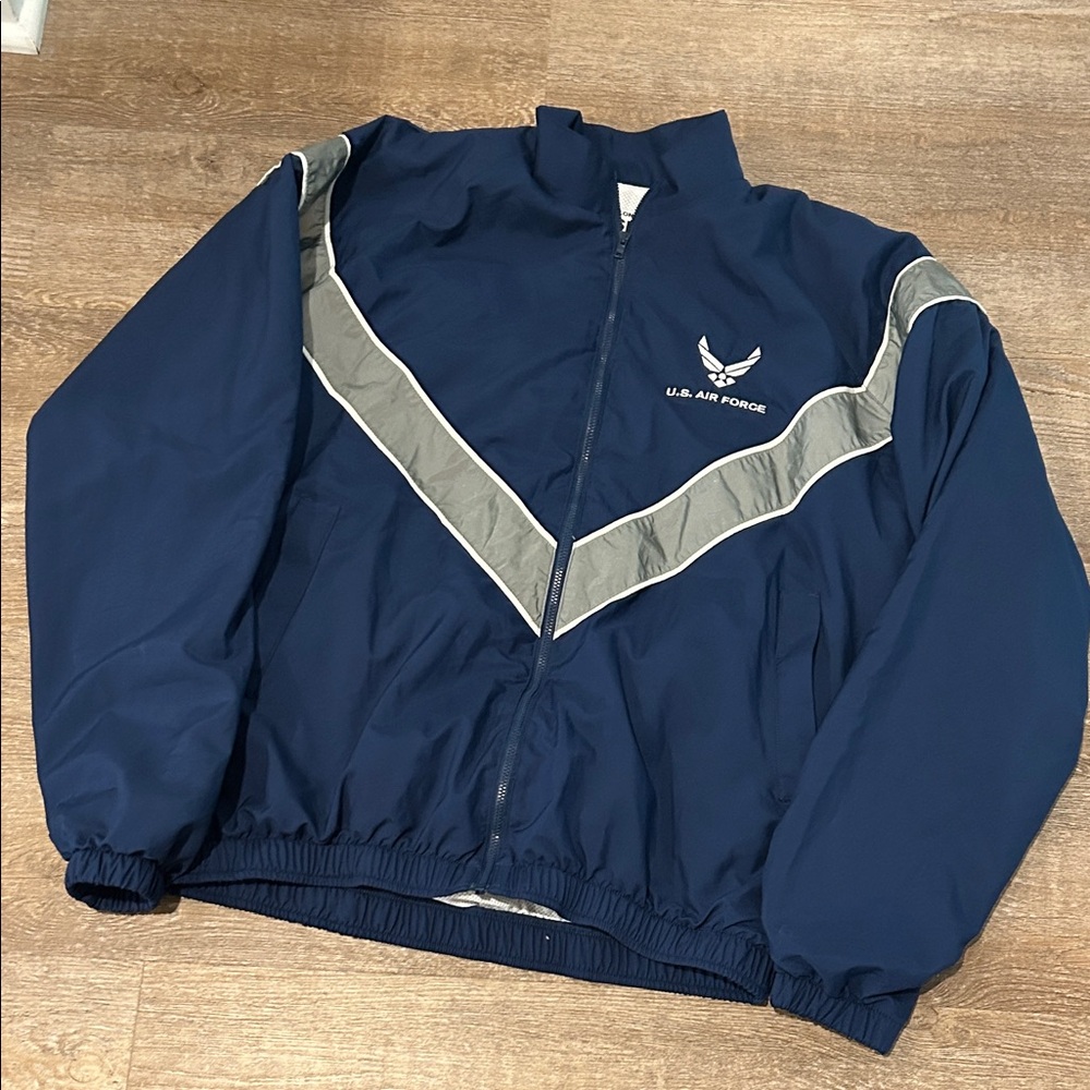 USAF PT - Navy Blue and Gray Jacket